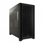 Carcasa Corsair 4000D Airflow fara sursa, Tempered Glass, Negru